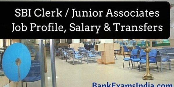 SBI Clerk Junior Associate Job Profile