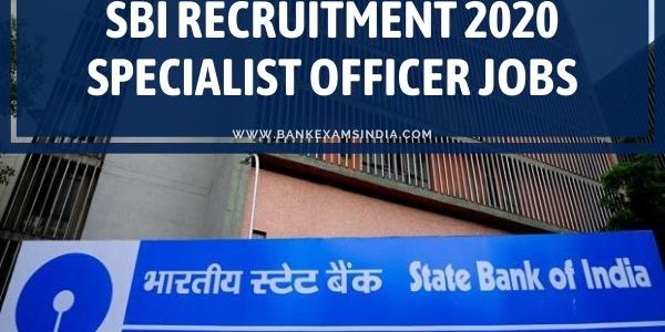 sbi specialist officer jobs recruitment